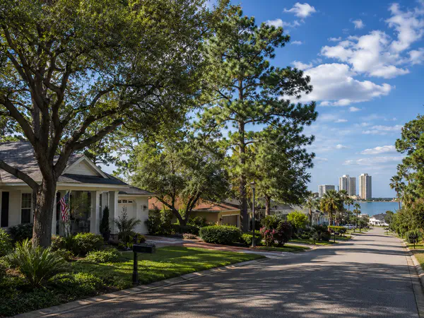 Bay County Florida residential property with trees, local streets, and Gulf Coast character