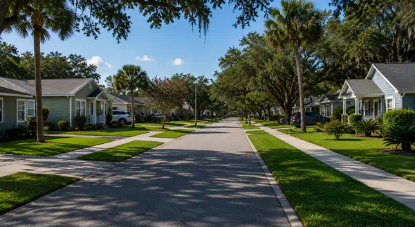Residential area near Callaway Florida and Tyndall Air Force Base