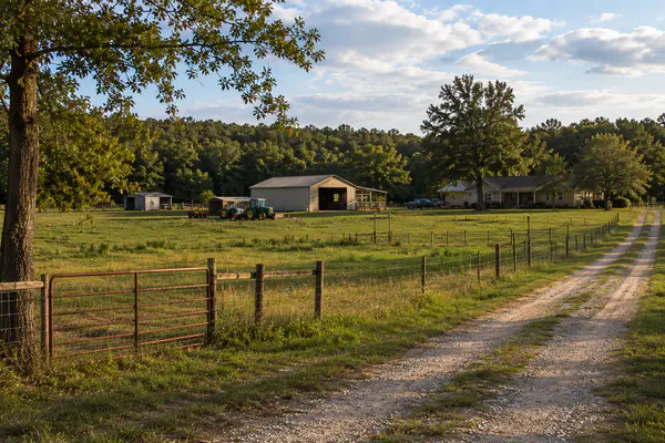 North Florida rural homesite with pasture and agricultural buildings