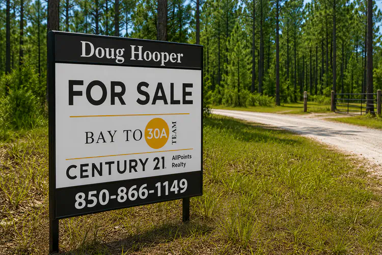 Rural North Florida property entrance and land buyer due diligence theme